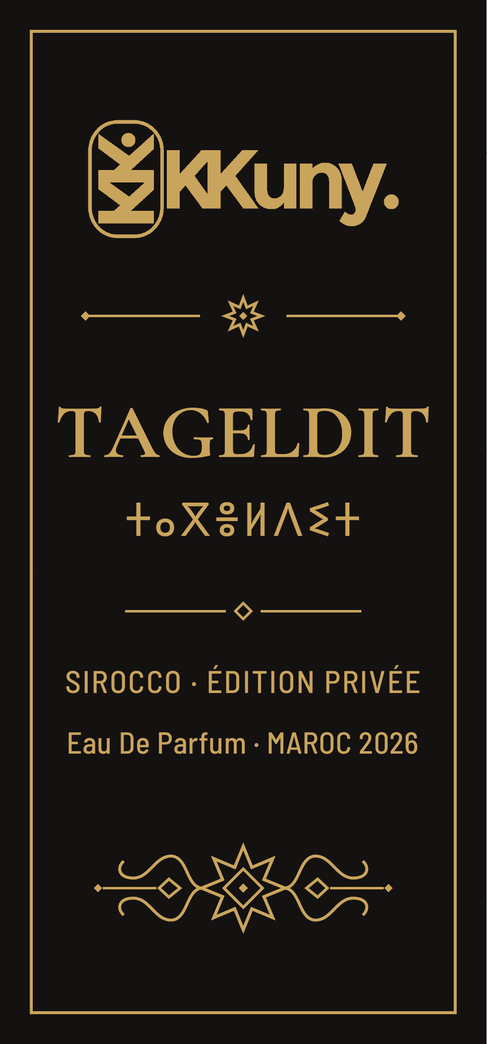 Étiquette originale TAGELDIT de KKuny × Rallye Sirocco
